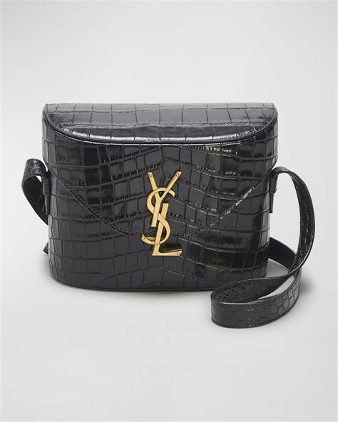 ysl croc embossed phone holder